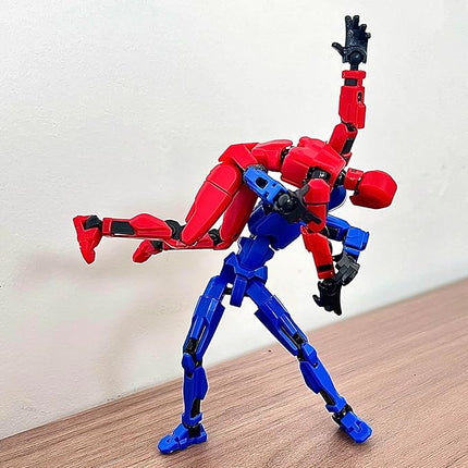 (Assembly Completed) 6 Packs T13 Action Figure, Dummy 13 3D Printed Action Figure Toy Gifts for Kids, Robot 13 ActionFigure Full Body Mechanical Doll Christmas Birthday Gift for Boys Girls