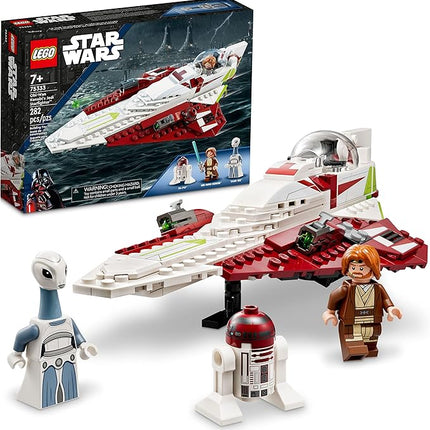 LEGO Star Wars OBI-Wan Kenobi's Jedi Starfighter 75333 Building Toy Set - Features Minifigures, Lightsaber, Clone Starship from Attack of The Clones, Great Gift for Kids, Boys, and Girls Ages 7+