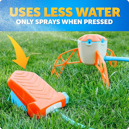 Blue Marble Stomp 'N Spray Outdoor Sprinkler Game - Stomp & Splash Your Friends, Connects to Garden Hose, Kids Outdoor Water Fun, Kids Water Sprinklers, Water Sprayer, Sprinklers for Child
