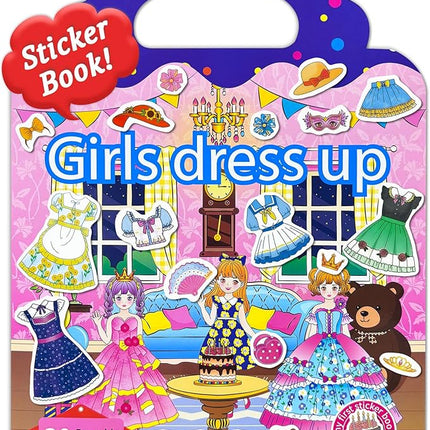 Benresive Reusable Sticker Book for Toddlers 2-4 Years, Fun Travel Stickers for Kids, Waterproof Sticker Books for Toddlers 1-3, Crafts Activities for Todddlers 1-3 2-4 3-5 - Dress Up