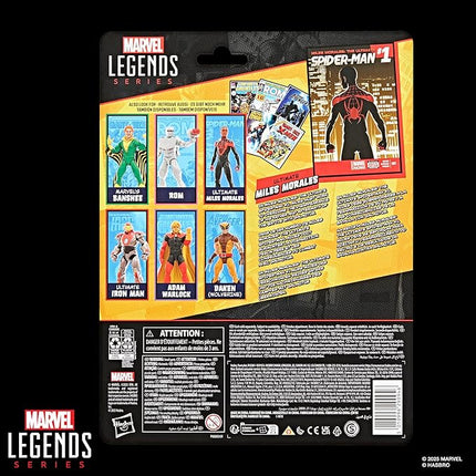 Marvel Legends Series Ultimate Miles Morales, Spider-Man Comics-Inspired Collectible 6-Inch Scale Action Figure with Character-Sized Comic Accessory