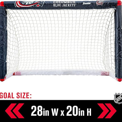 Franklin Sports NHL Mini Hockey Set - Kids Indoor Knee Hockey Goal, Ball, + 2 Stick Combo - Youth Team Indoor Toy Set - Official - Ages 3+