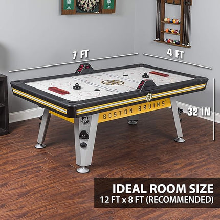 NHL 84" Air Hockey Tables - New York Rangers, Boston Bruins, Detroit Red Wings - Wrap-Around Goal; LED Scoring; 4 Pucks & Pushers