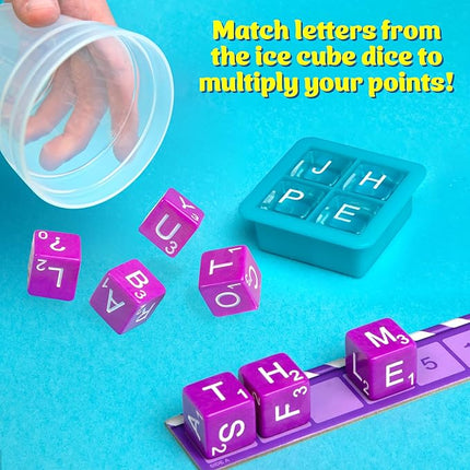 Thames & Kosmos Dice Words Tabletop Game | Family-Friendly Word Game for 2-4 Players Ages 8 & Up, 30 Minute Play Time | Simple Rules, Simultaneous Gameplay, Variants for New & Young Players