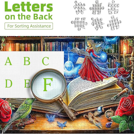 Blueforest 1000 Piece Jigsaw Puzzle for Adults, Magical Book Art Puzzle, Challenging Fun Unique Adult Puzzles for Relaxation & Wall Decor 27.5x19.7 Inch