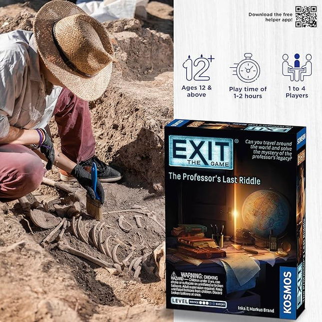 EXIT: The Professor's Last Riddle | Escape Room| Brainteasers | Mystery Solving | Treasure Hunt | Kosmos Game | at-Home Escape Room