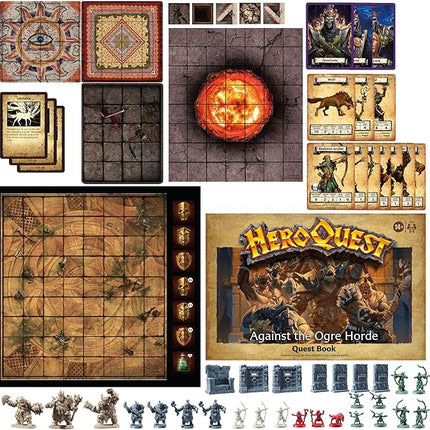 Avalon Hill Heroquest Against The Ogre Horde Quest Pack | Roleplaying Game | Ages 14+ | 2 to 5 Players | Requires HeroQuest Game System to Play, Multicolor, Pack 1