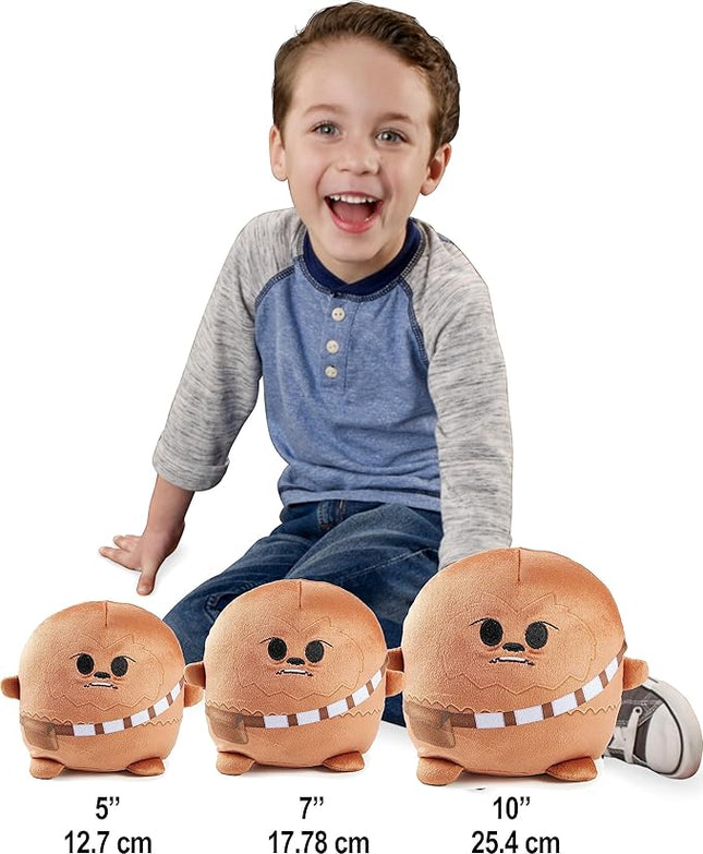Mattel Star Wars Cuutopia Plush Figure, 10-inch Chewbacca Soft Rounded Pillow Doll, Collectible Toy Inspired by the Wookiee Character
