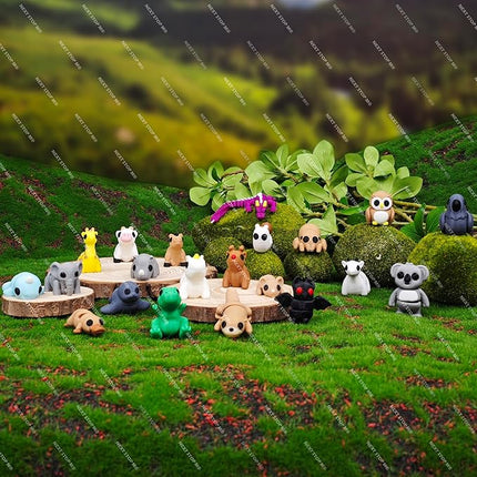 22 pcs Animal Figurines, 3D Printed Animal Figurines Set, Articulated, Party Favors, Pocket Fidget Toys Bulk, Goodie Bag Stuffers, Gifts for Boys Girls Toddlers, Office Desk Pets, Classroom rewards