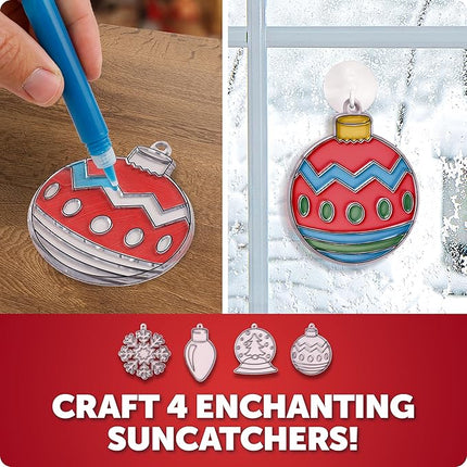 Santa's Christmas Craft Kit for Kids - 15 Magical Christmas Crafts for Kids, Make Suncatchers, Paint Holiday Rocks, Make Magnets & More for Christmas Gifts, Craft Kits for Ages 5 6 7 8 9 10 11 & 12
