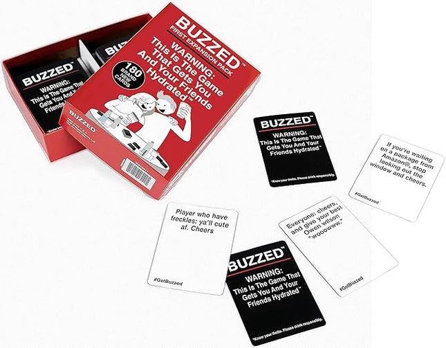 WHAT DO YOU MEME? Buzzed Expansion Pack #1, The Hilarious Adult Drinking Game, Perfect for Bachelor Party Fun, 180 Cards to Add to The Core Game