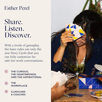 ESTHER PEREL Where Should We Begin? A Game of Stories - Conversation Cards for Couples & Friends - Interactive Couples Game with 200 Prompt Cards - 2-6 Player - Card Games for Couples & Date Night