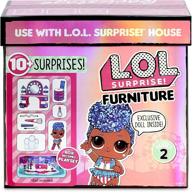 L.O.L. Surprise! Furniture Backstage with Independent Queen & 10+ Surprises
