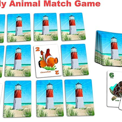 GO FISH Untamed Oceans, a Go Fish Card Game for Kids 4-8 and Up – Play Old Maid and Slap Jack with Same Deck – Easy to Learn – Family, Board Game Night and Classroom Party Fun – Great Gift Idea