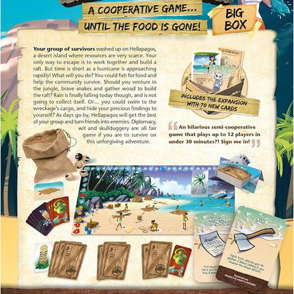 Hellapagos: Big Box | Cooperative Party Game for Teens and Adults | Ages 10+ | 3 to 12 Players | 20 Minutes