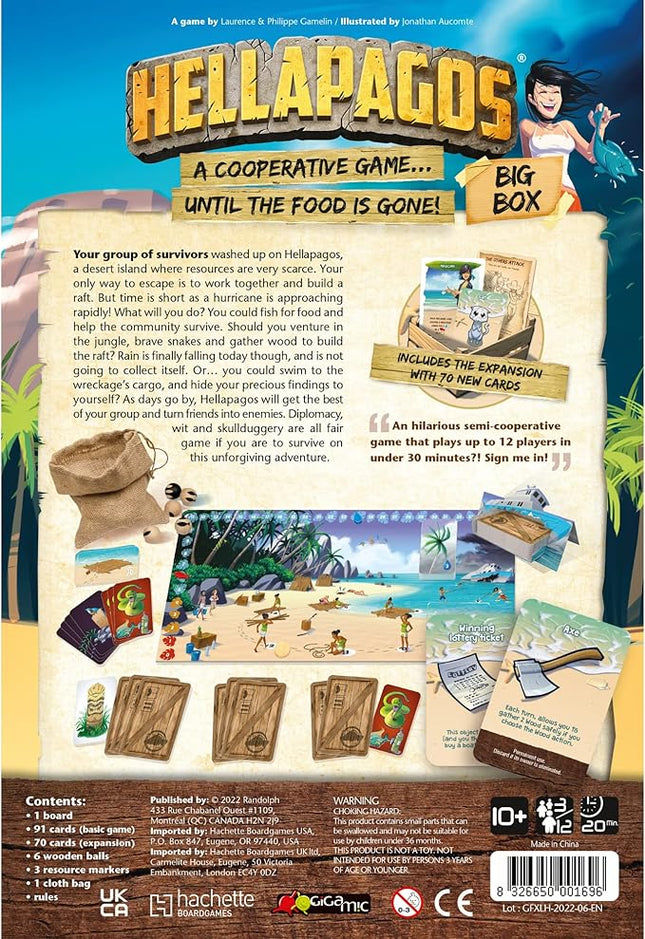 Hellapagos: Big Box | Cooperative Party Game for Teens and Adults | Ages 10+ | 3 to 12 Players | 20 Minutes