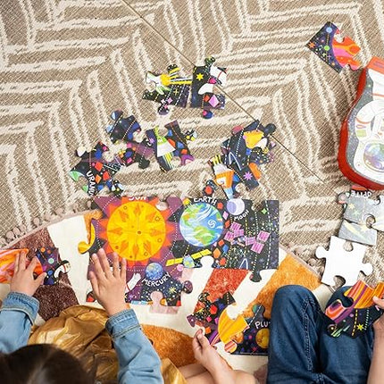 Crocodile Creek 36-Piece Jigsaw Floor Puzzle - Fun Floor Puzzles for Kids Ages 3-5 - Heavy-Duty Shaped Box for Storage - Gingerbread House - 20" W x 16" H Finished