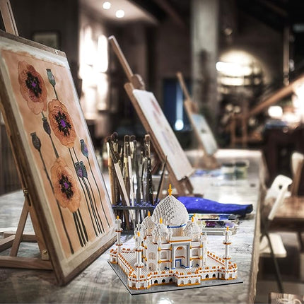 3950PCS Architecture and Collection Micro Building Blocks Set Taj Mahal Modle Kit Toy Present for Adults and Kids Ages of 14+