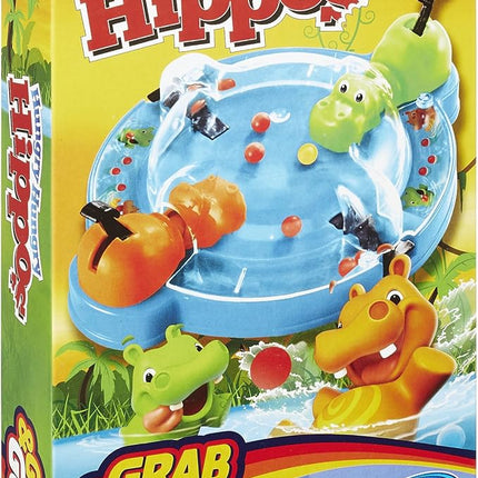 Hasbro Gaming Elefun & Friends Hungry Hungry Hippos Grab & Go Game (Includes 2 Chomping Hippos)