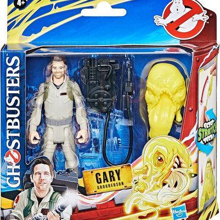 Ghostbusters Fright Features Gary Grooberson Action Figure with Ecto-Stretch Tech Pukey Ghost Toy Accessory, Toys for Kids Ages 4+
