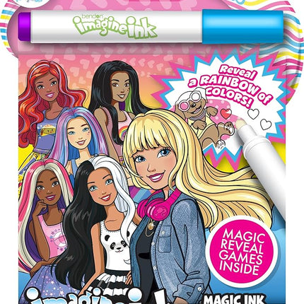 Bendon Barbie Mattel 20-Page Imagine Ink Magic Pictures with 1 Mess Free Marker 47002