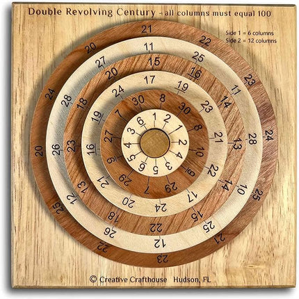 Creative Crafthouse Revolving Double Century Puzzle - Very Challenging Brain Teaser for Adults
