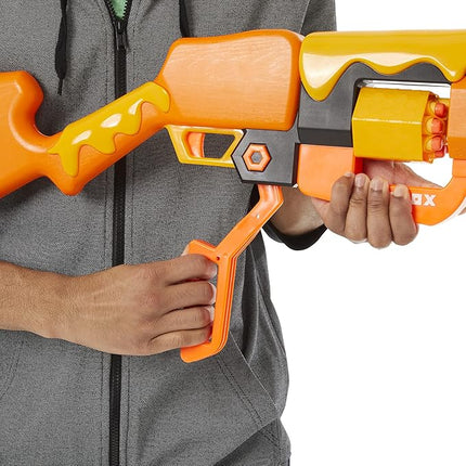 Nerf Roblox Adopt Me!: Bees! Lever Action Dart Blaster, Rotating 8-Dart Drum, 8 Elite Darts, Code to Unlock in-Game Virtual Item