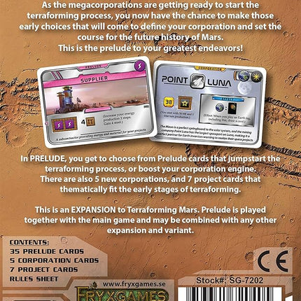 Terraforming Mars Prelude