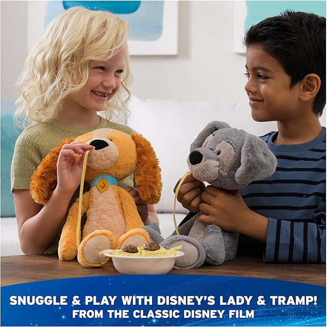 GUND Disney Official Tramp Toothpick Plush, Lady and The Tamp, Tramp Dog Stuffed Animal for Ages 1 and Up, Gray, 15”