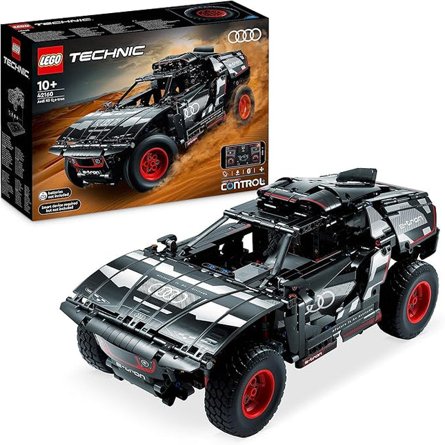 LEGO Technic Audi RS Q e-tron 42160 Advanced Building Kit for Kids Ages 10 and Up, This Remote Controlled Car Toy Features App-Controlled Steering and Makes a Great Gift for Kids Who Love Engineering