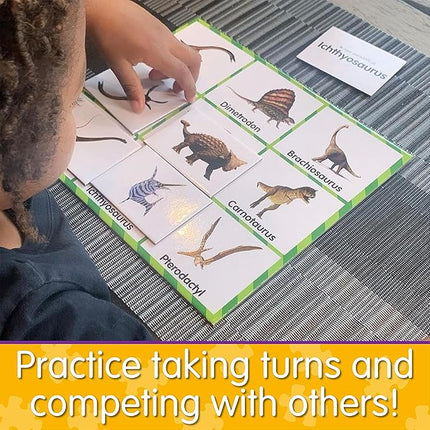 The Learning Journey: Match It! Bingo Dinosaurs - Board Games & Activities for Preschool and Kindergarten - Multiplayer Games for Children Ages 3 and Up