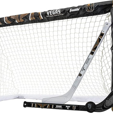 Franklin Sports NHL Mini Hockey Set - Kids Indoor Knee Hockey Goal, Ball, + 2 Stick Combo - Youth Team Indoor Toy Set - Official - Ages 3+