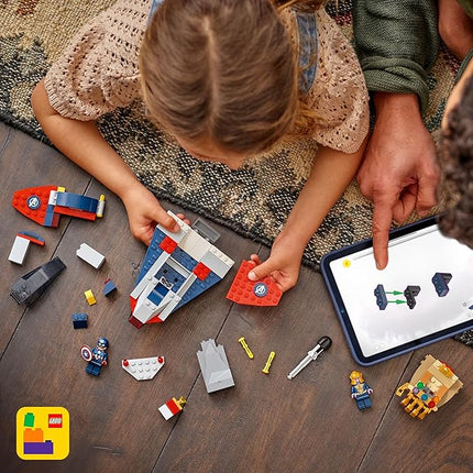 LEGO Marvel Captain America vs. Thanos Building Toy - Pretend Play Set for Boys & Girls, Ages 4+ - Kids Building Blocks W/ 2 Super Hero Toy Minifigures - Gift Idea for Birthdays - 76319