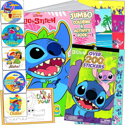 Stitch Coloring and Activity Sticker Book with Coloring Book & Stickers, and More (Stitch Stickers Activity Set)