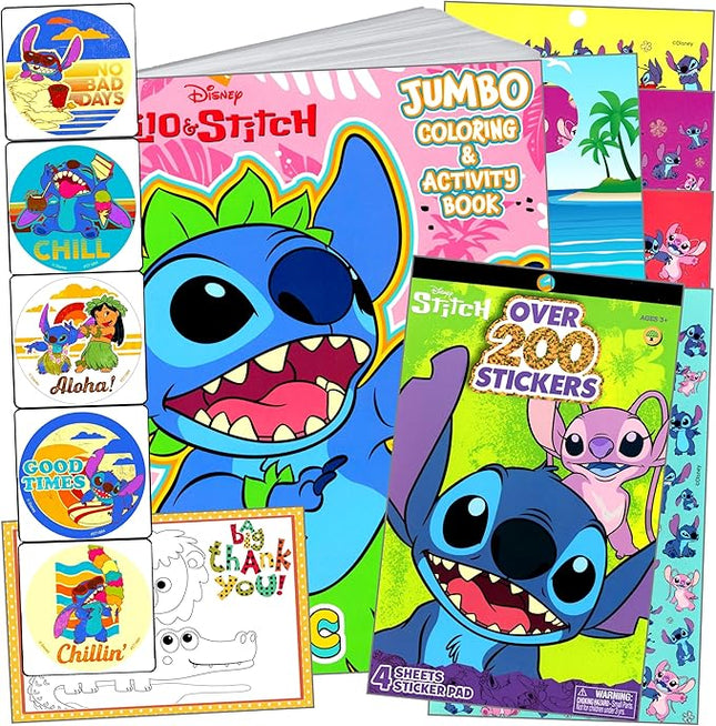 Stitch Coloring and Activity Sticker Book with Coloring Book & Stickers, and More (Stitch Stickers Activity Set)