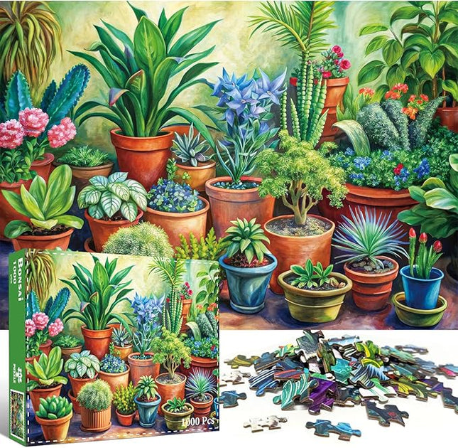 1000 Piece Puzzle for Adults, Bonsai Jigsaw Puzzle, Impossible Hard Difficult Challenging Puzzles for Adults 1000 Pieces, Home Decoration Puzzle, Interlock Perfectly No Dust