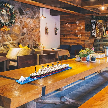 World Famous Titanic Micro Building Block Set for Adult Cruise Ship Micro Bricks Model Kit for Kids Ages of 14+ - 1872 PCS Great Gift