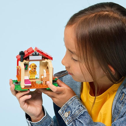 LEGO Animal Crossing Goldie’s Cozy House Building Toy - Pretend Play Set for Girls & Boys, Ages 6+ W/Dog Minifigure - Building Blocks Toy for Kids - Gift Idea for Birthdays & Video Game Fans - 77058