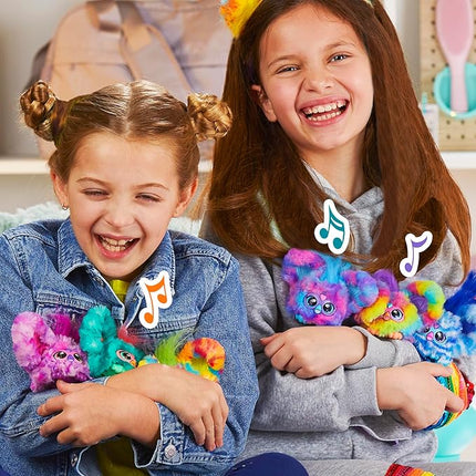 Furby Furblets 2-Pack, Mini Friends Pix-Elle & Ooh-Koo, 45+ Sounds Each, Music & Speaks Only Furbish, Electronic Plush Toys, Multicolor & Blue/White, Back to School Gifts, Ages 6+ (Amazon Exclusive)