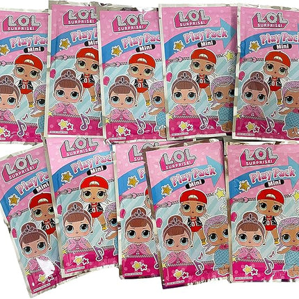 Bendon LOL Dolls Mini Play Packs | LOL Party Favors | L.O.L Goodie Bag Party Supplies | LOL Goody Bags |10-Pack | Officially Licensed