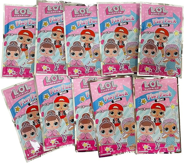 Bendon LOL Dolls Mini Play Packs | LOL Party Favors | L.O.L Goodie Bag Party Supplies | LOL Goody Bags |10-Pack | Officially Licensed