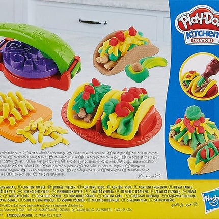 Play-Doh Kitchen Creations Taco Time Play Food Set for Kids 3 Years and Up with 4 Non-Toxic Colors