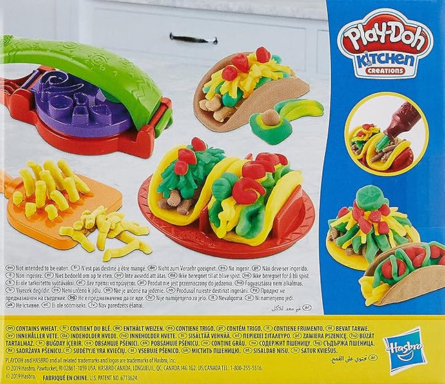 Play-Doh Kitchen Creations Taco Time Play Food Set for Kids 3 Years and Up with 4 Non-Toxic Colors