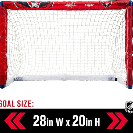 Franklin Sports NHL Mini Hockey Set - Kids Indoor Knee Hockey Goal, Ball, + 2 Stick Combo - Youth Team Indoor Toy Set - Official - Ages 3+