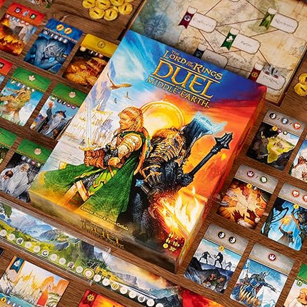 Asmodee The Lord of The Rings: Duel for Middle-Earth Board Game - Epic Strategy Game of Power and Conquest for Kids and Adults, Ages 10+, 2 Players, 30 Minute Playtime
