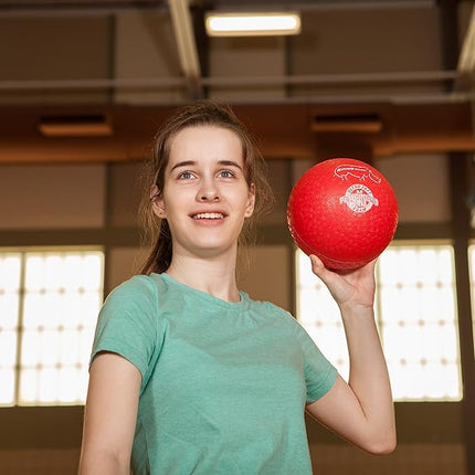 Champion Sports Super Soft Playground Ball Set – Rhino Skin® Foam Inflatable Balls for Indoor & Outdoor Play Durable, Lightweight & Safe for All Ages, Set of 6 with Pump & Mesh Bag