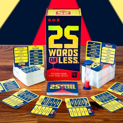 25 Words or Less Board Game, Figure Out the Secret Words Before Time Runs Out, 300 Cards, Timer & Countdown Board Included, Fast-Paced Party Game for Families & Adults,Fun for Game Nights & Gatherings