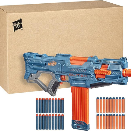Nerf Elite 2.0 Turbine CS-18 Motorised Blaster, 36 Elite Darts, 18-Dart Clip, Outdoor Toys