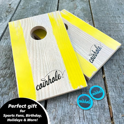 Coinhole Hasbro Tabletop Game Coin Bouncing Party Game | Desktop Cornhole Game Set Board Game | Indoor Outdoor Fun for Kids and Adults