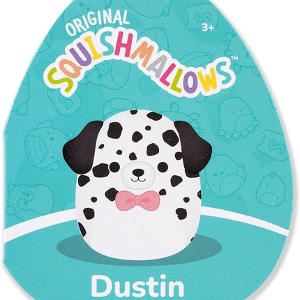 Squishmallows Original 20in Dustin The Dalmatian with Bowtie – Official Jazwares Plush (Jumbo)
